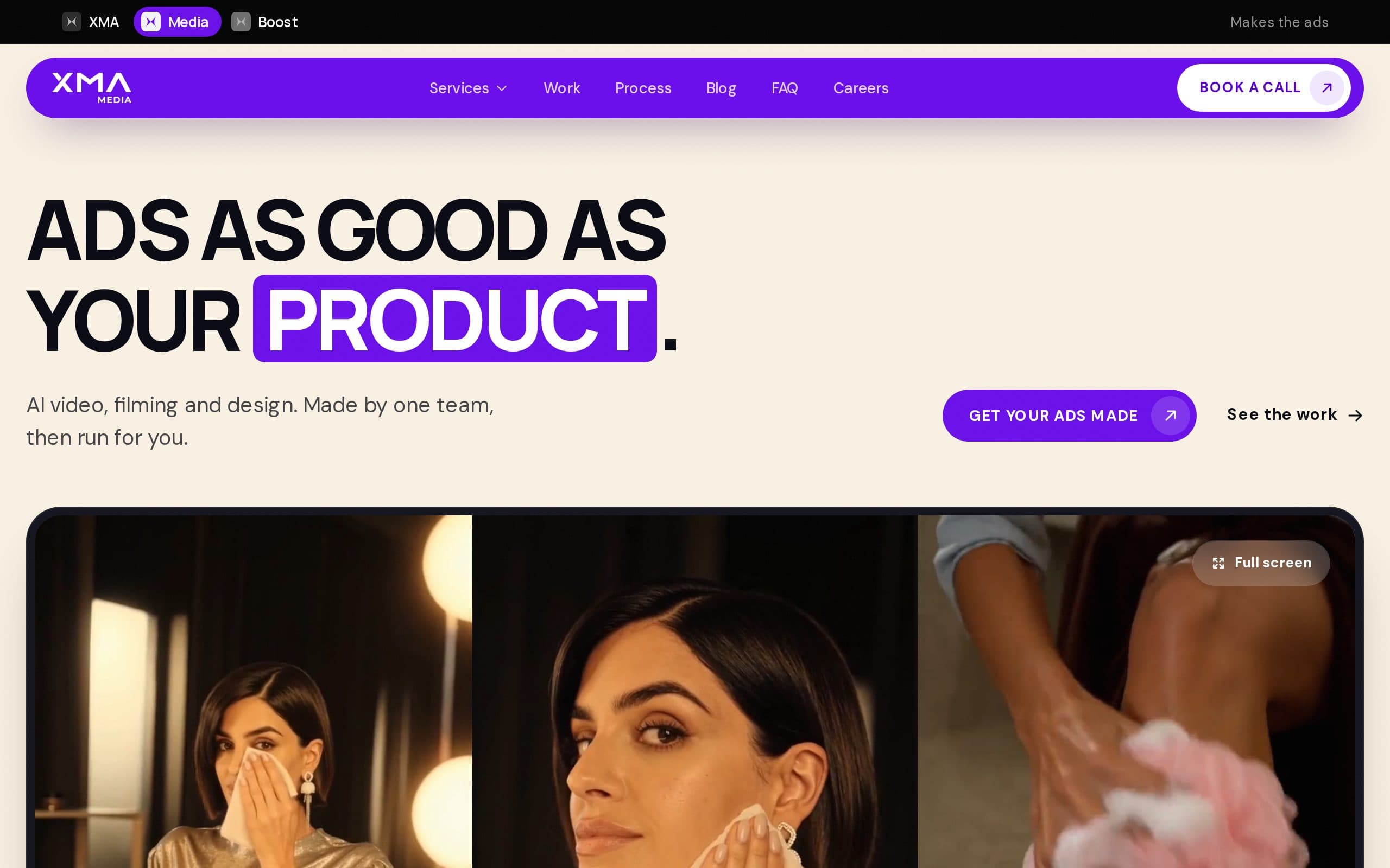 Screenshot of XMA Media